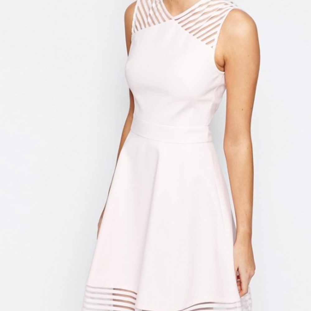 Ted Baker Mesh Eleese Detail Skater Dress TB3 US 8